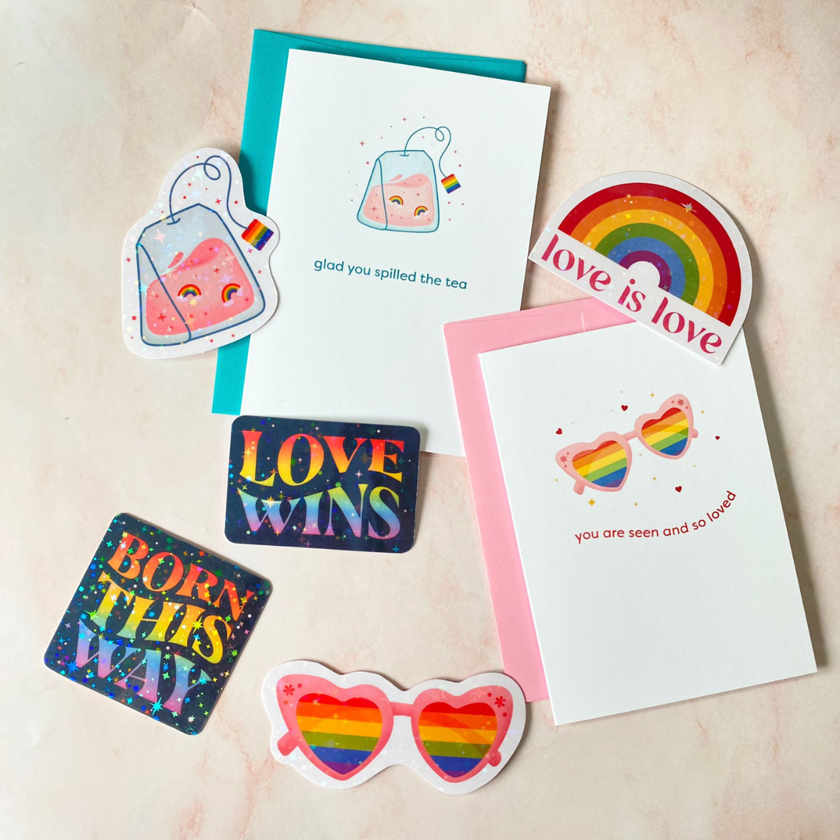 Rainbow Tea | Pride Sticker