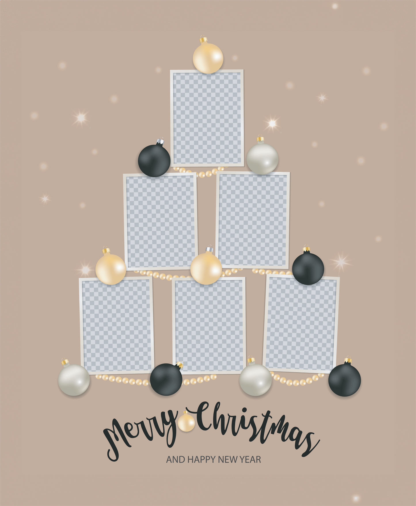 16X20 Xmas 6 photos Custom Canvas Print