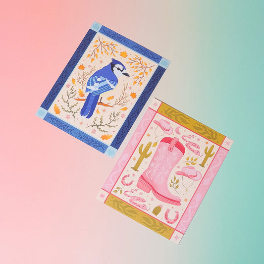 Cowboy Boot Art Print (7"x9")