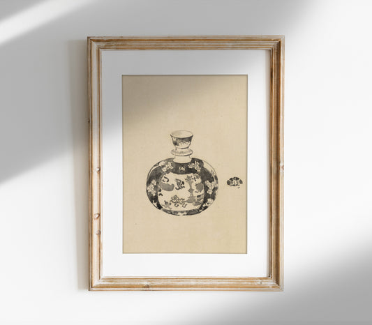 Vintage Jar with Lid II Art Print SK0151