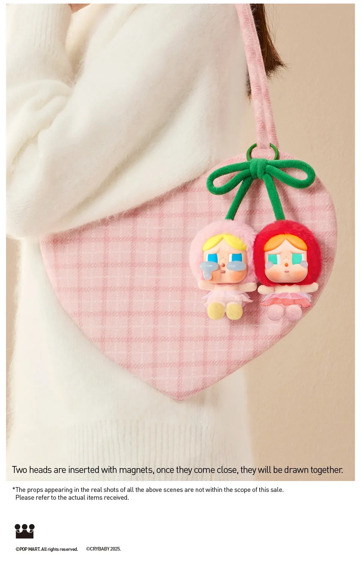 CRYBABY Crying For Love Series-Vinyl Plush HangingCard (Love You Cherry Much)