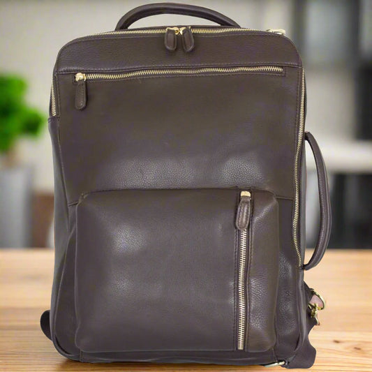 BOL Convertible Leather Backpack | Laptop Bag