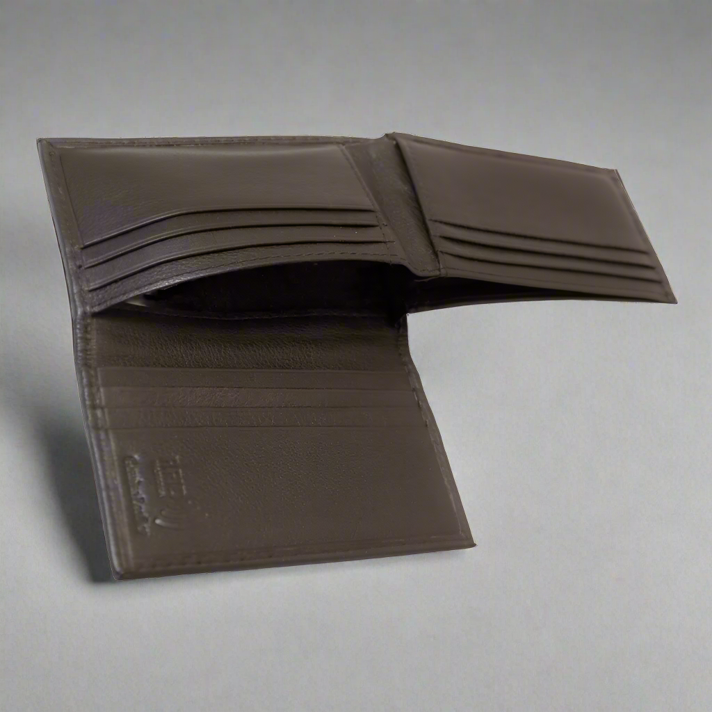 BOL Men's RFID Upright Leather Bifold Wallet