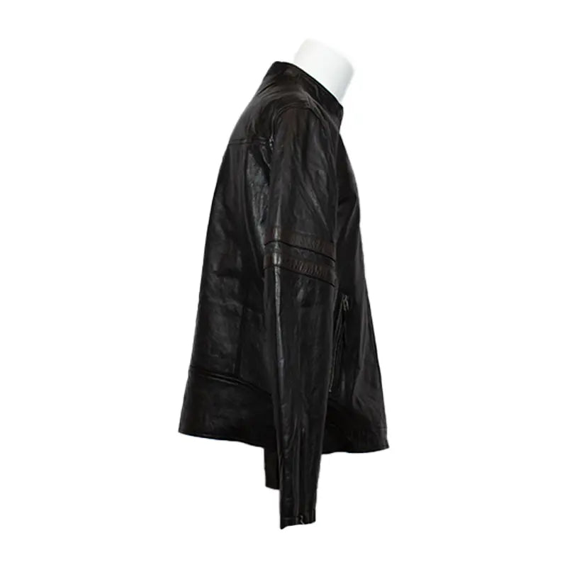 BOL Men's Zip up Lamb Leather Jacket