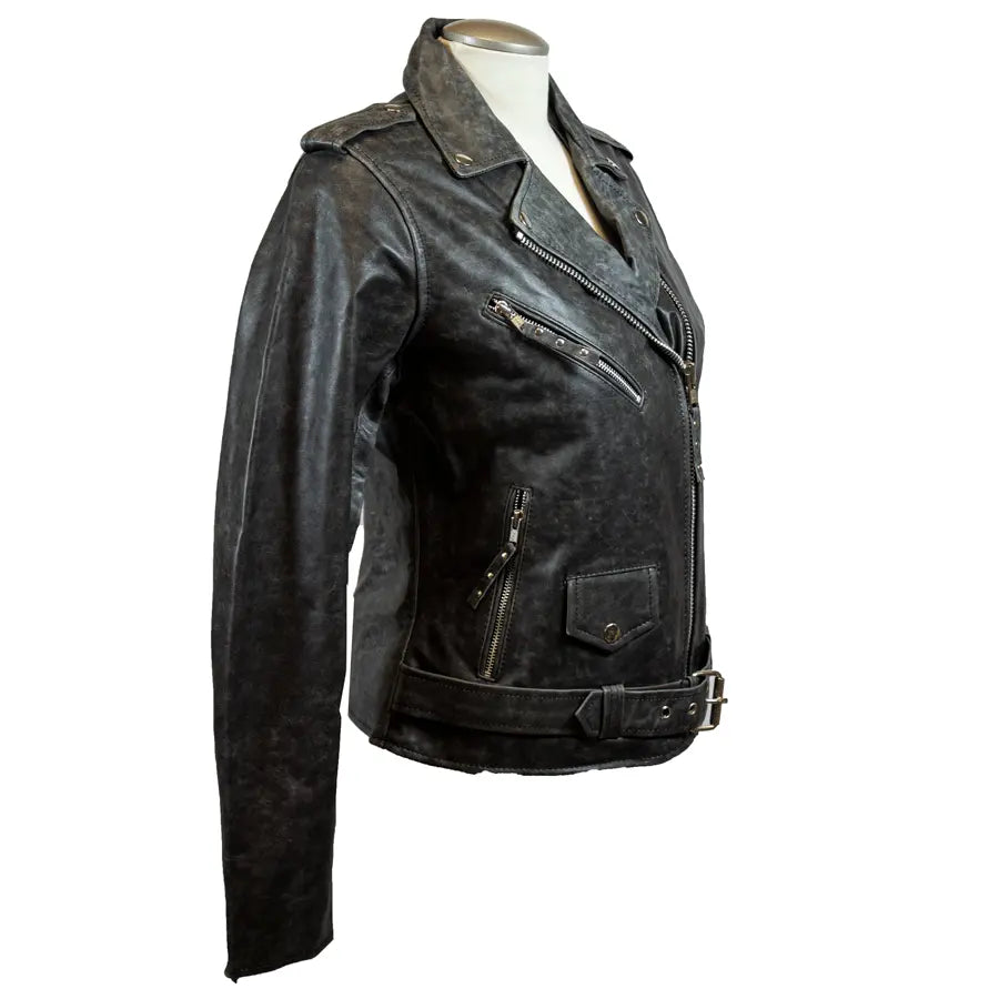 BOL Women's Biker Style Leather Jacket