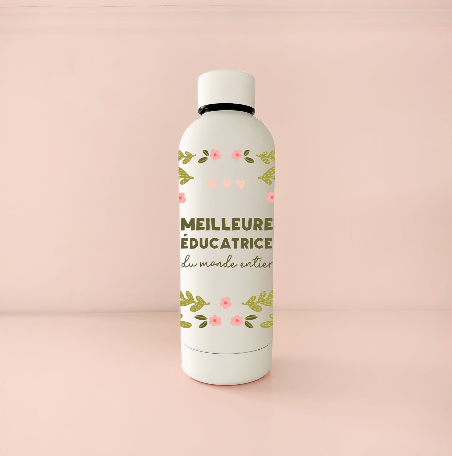 Bouteille isotherme 17oz - crème meilleure éducatrice du monde entier