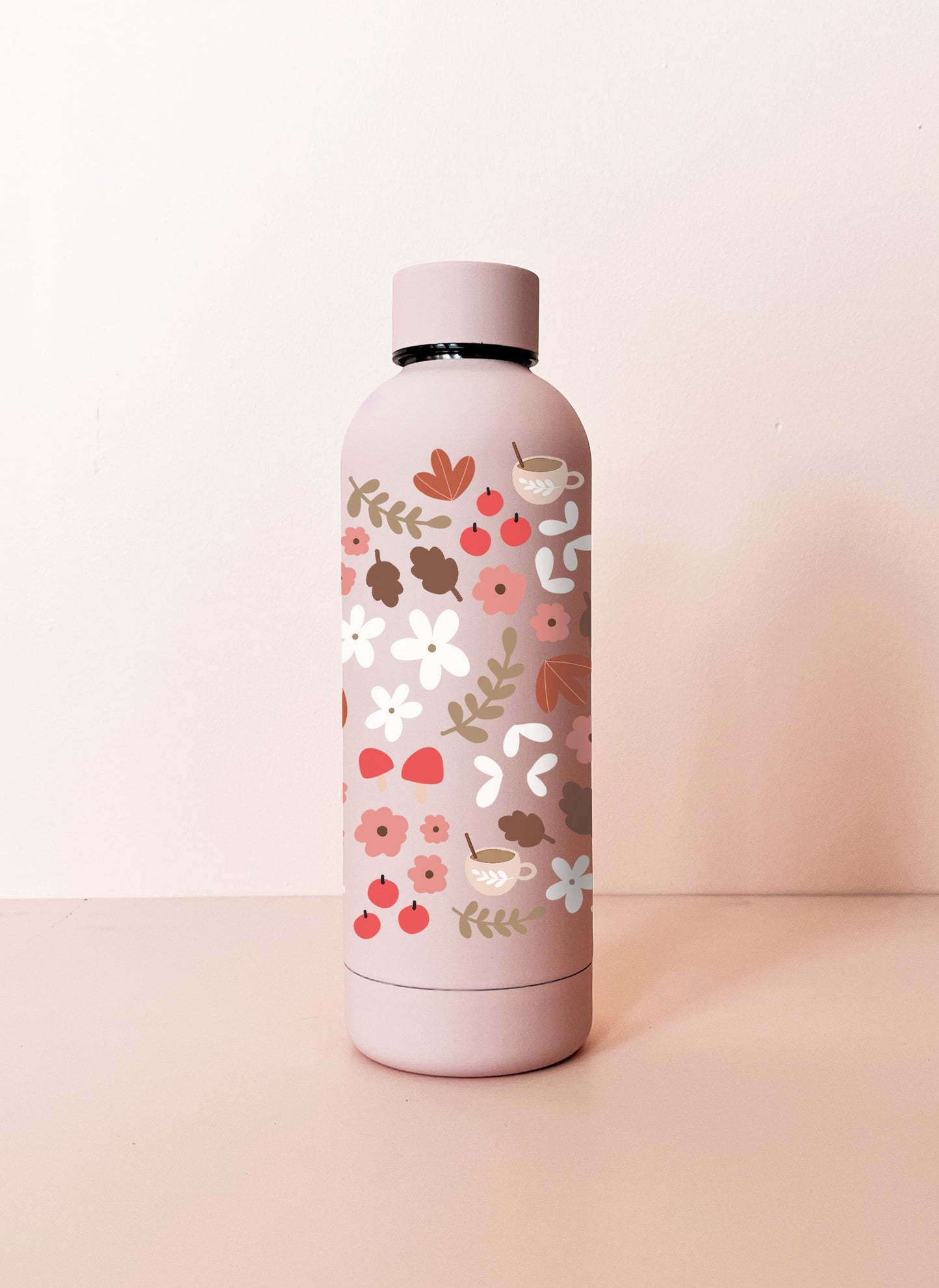 Bouteille en acier inox 17oz - rose pâle Mosaïque d'automne