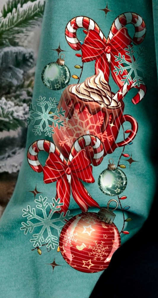 Sweatshirt Crew Or Hoodie T-Shirt Christmas Santa Clause Vintage Sleeve Print Offered