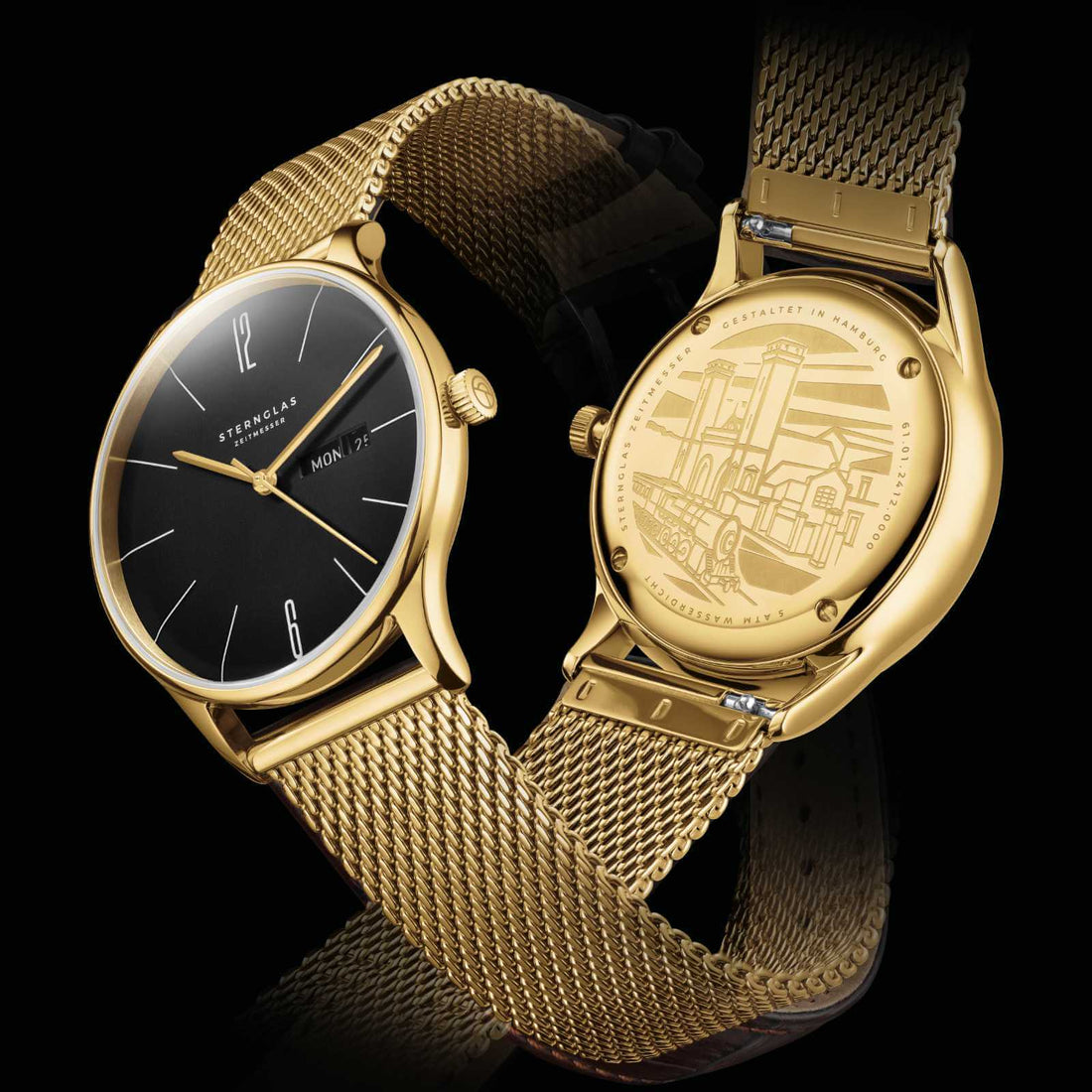 Sternglas Berlin Metro Piano Men's 38 mm Quartz Watch