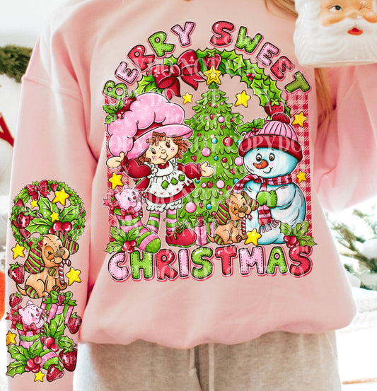 Sweatshirt Hoodie Or T-Shirt Christmas Berry Sweet Christmas Vintage