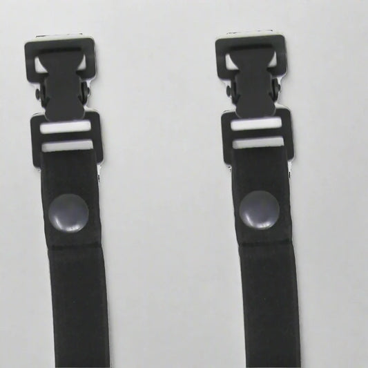 Black Snap Motorcycle Riding Pant Tie Down
