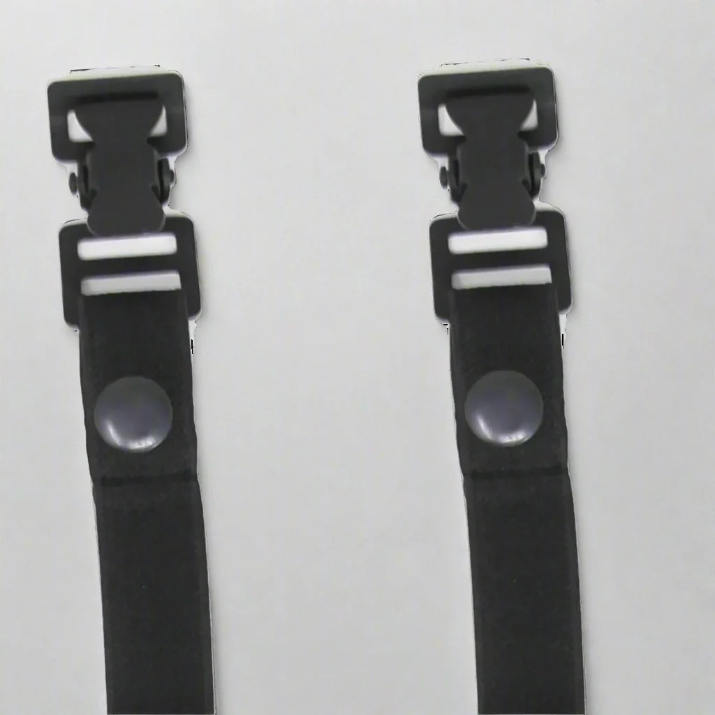 Black Snap Motorcycle Riding Pant Tie Down