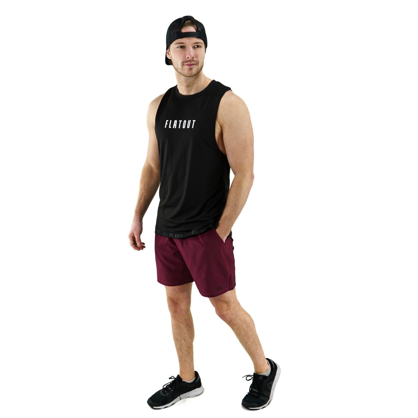Unlimited Shorts Burgundy (7.5")