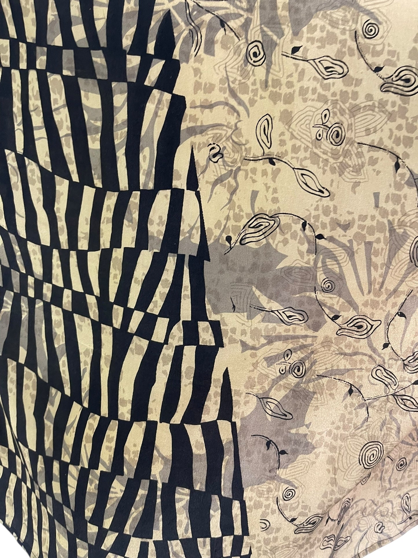 PRC7150 Avatar Pure Silk Long Tunic with Side Ties