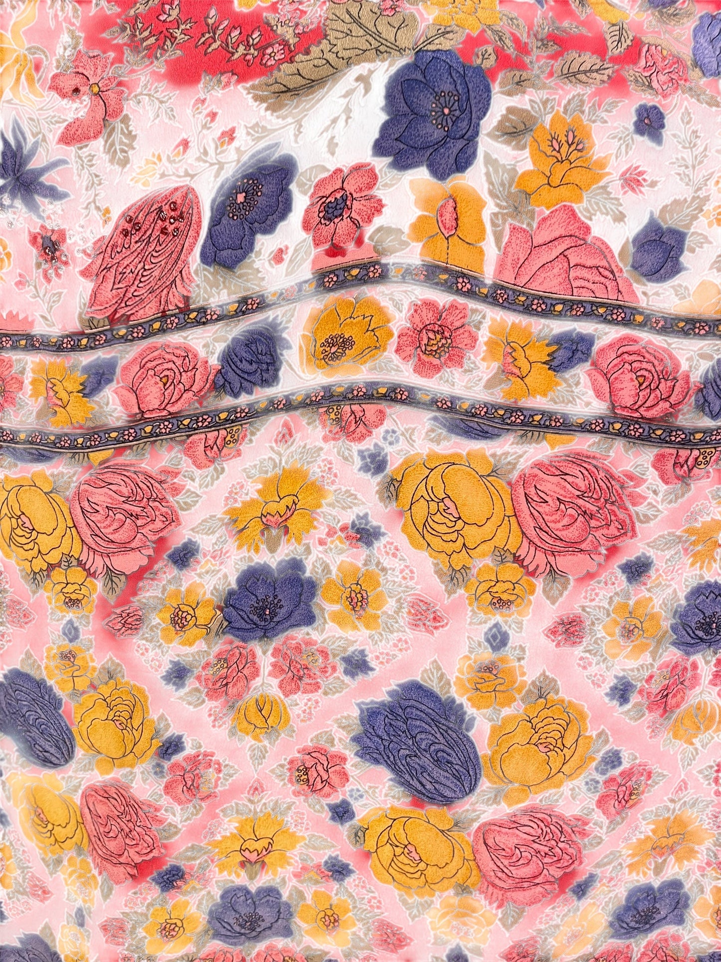 PRC7164 Avatar Pure Silk Long Tunic with Side Ties