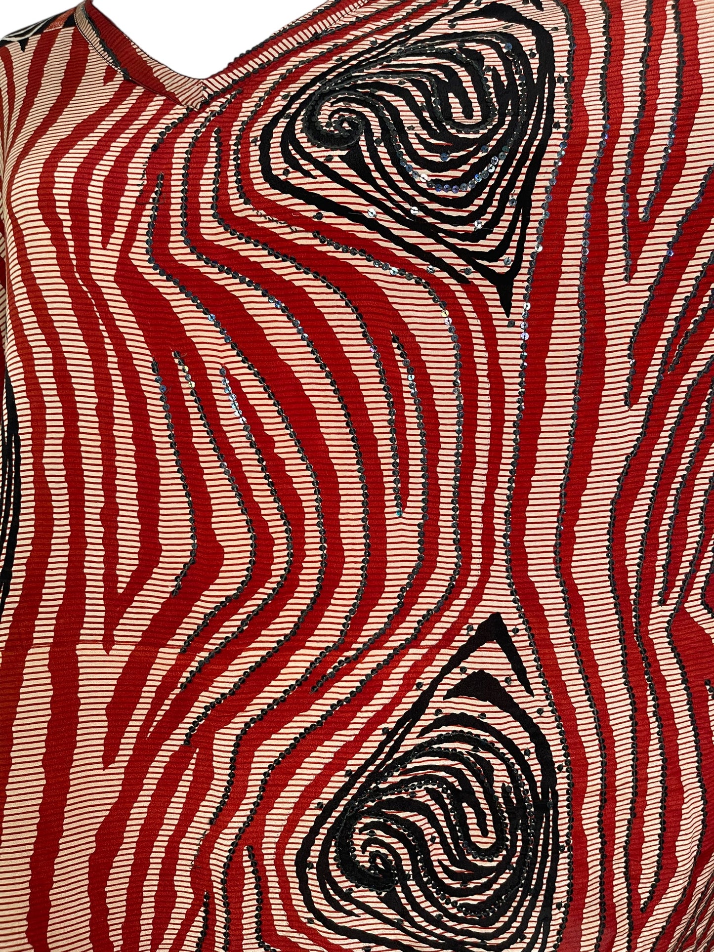 PRC6467 Avatar Pure Silk Long Tunic with Side Ties