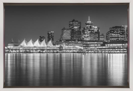 Wall art Charming evening impression from Vancouver | Monochrome