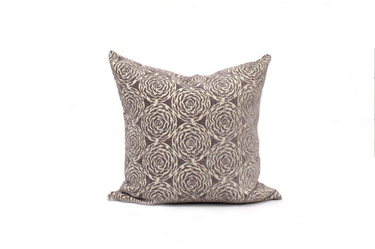Mauve Floral Cushion Cover