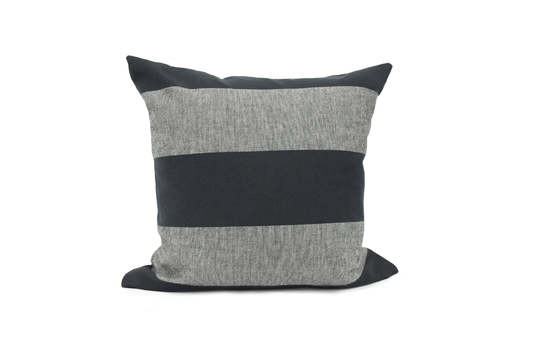 Coal Stripe Cushion Cover