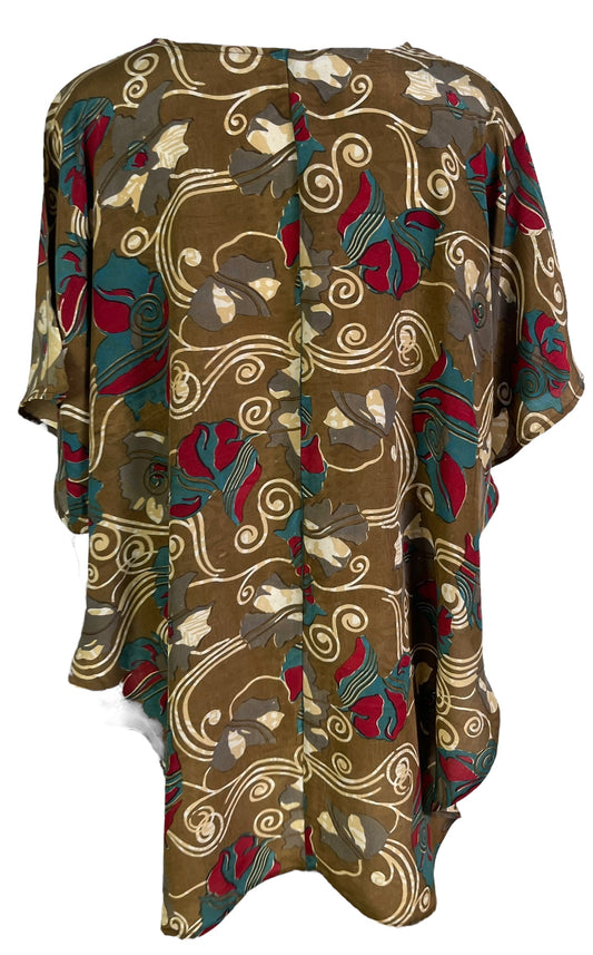 PRC6691 Avatar Pure Silk Waterfall Top