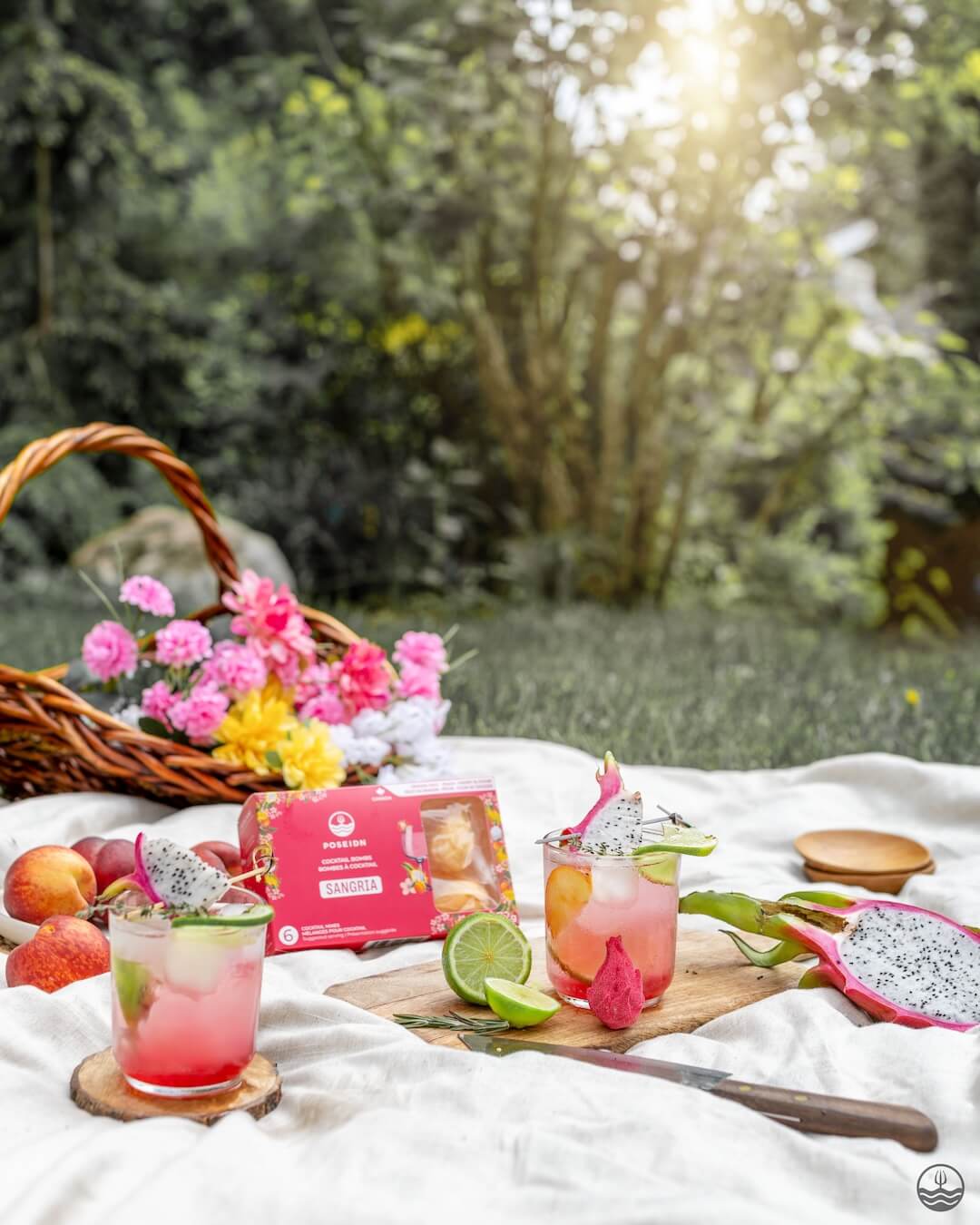 Dragon fruit, Peach & Cherry blossom