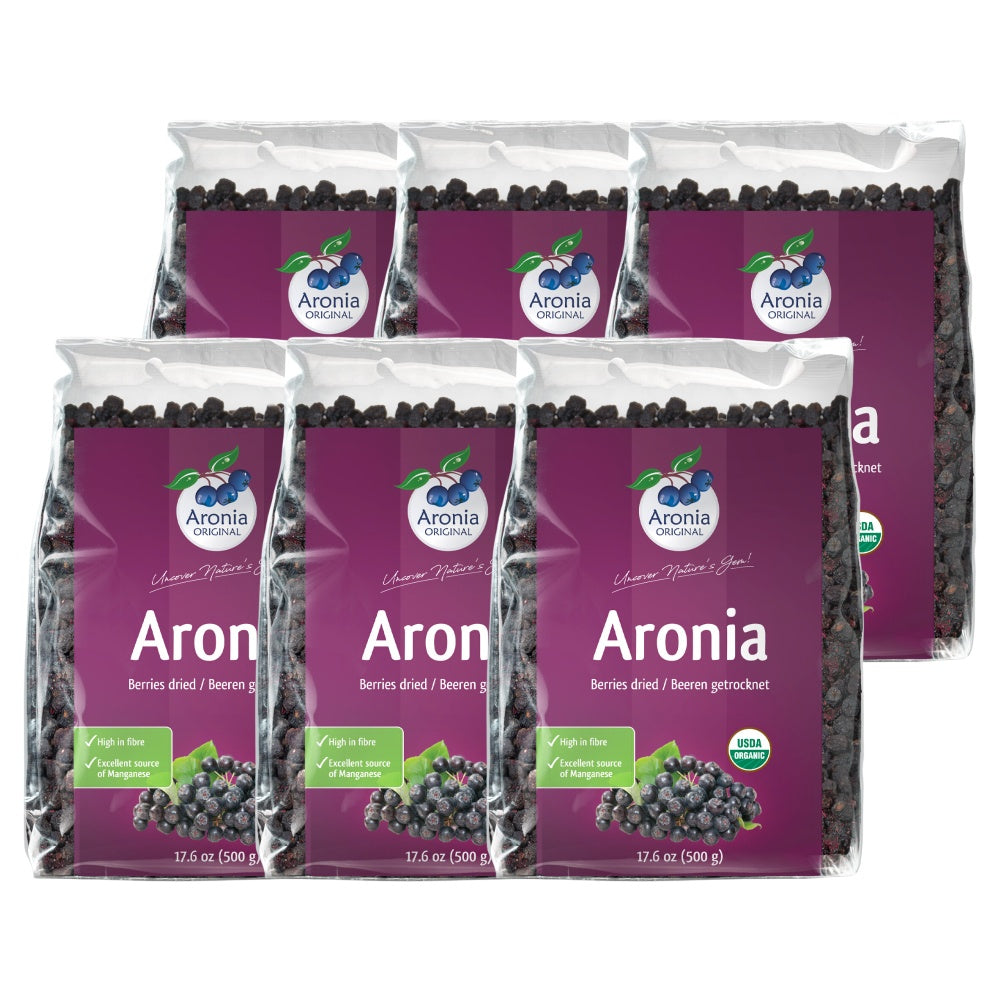 Organic Aronia Berries Dried 17.6 oz (500 g)