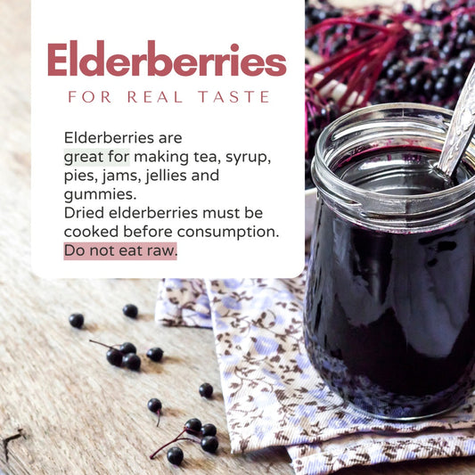 Organic Elderberries Dried 1 lb (454 g)