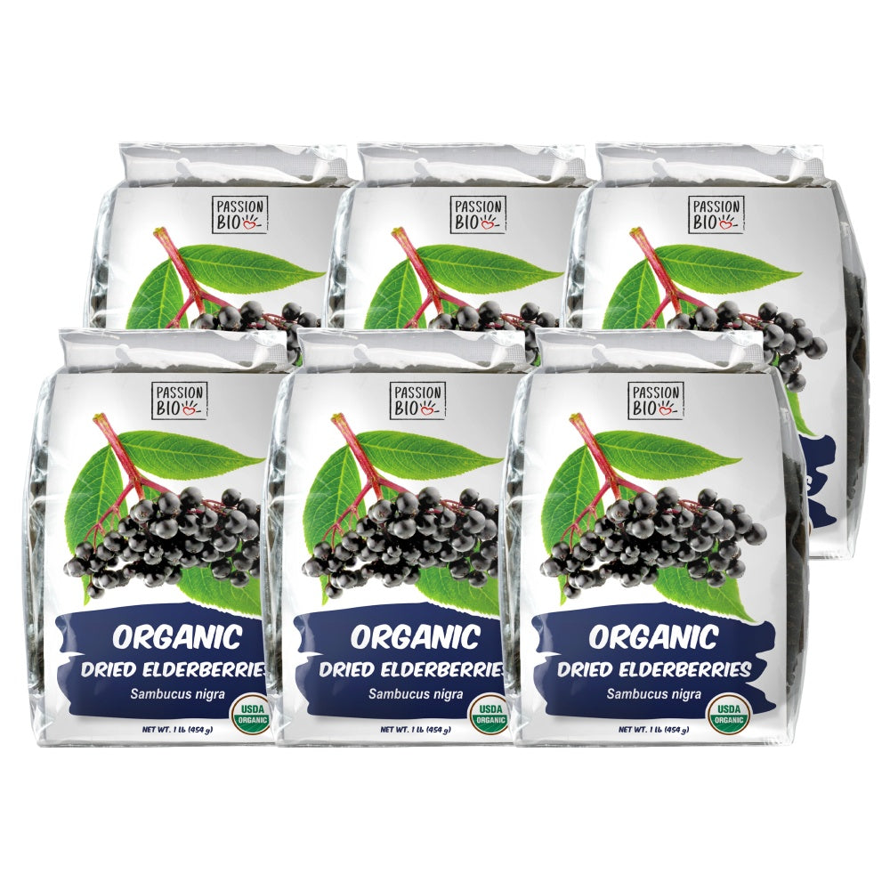 Organic Elderberries Dried 1 lb (454 g)