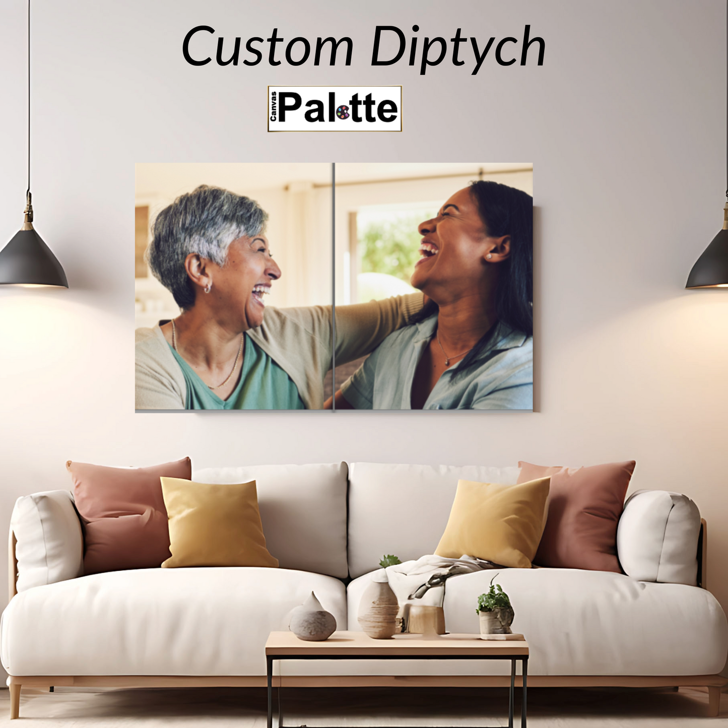 Split Canvas Prints Diptych 16" x 20" each panel