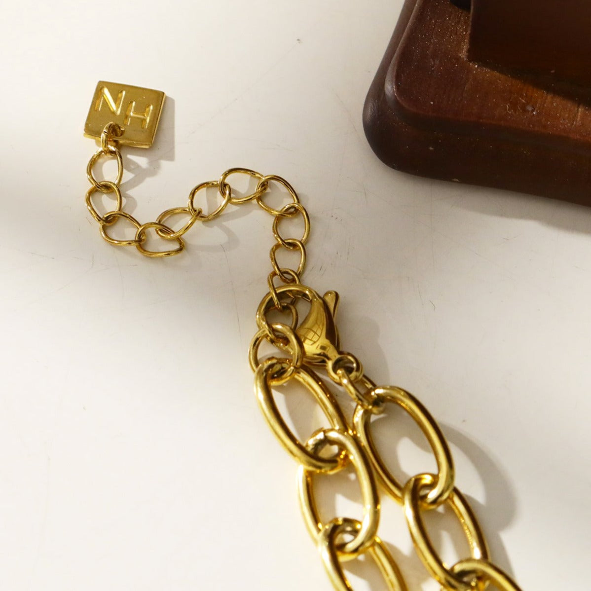 ELLINOR: Industrial Chic Diamond Driblet Statement Chain