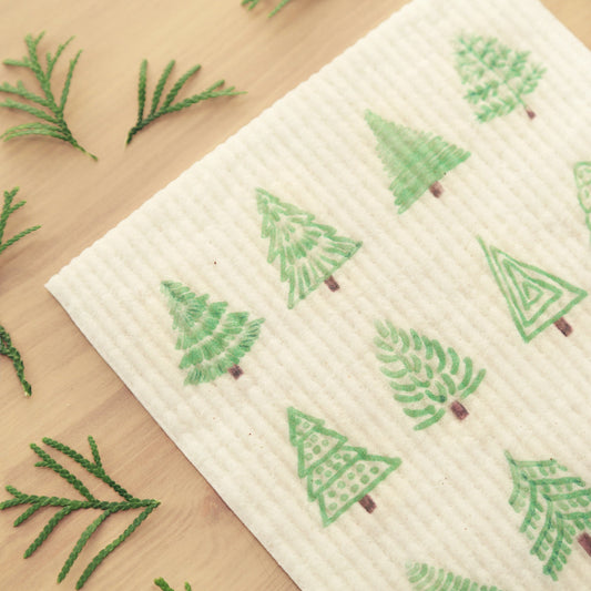 Christmas Tree Sponge Cloth