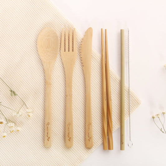 Natural Bamboo Cutlery Set