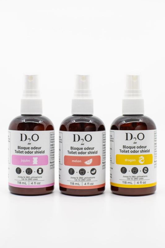 Ensemble de 3 Bloque-Odeurs Melon, Jujube et Dragon – Formats 118ml
