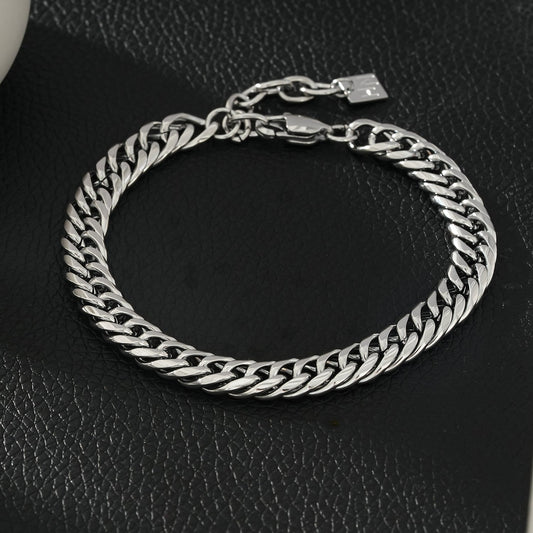 FARAJI: Unisex Chunky Silver Bracelet - Bold & Stylish - Unapologetically You!