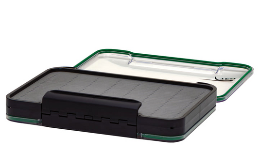 Waterproof Clear Lid Streamer Slit Foam Fly Box - Double Sided - XL