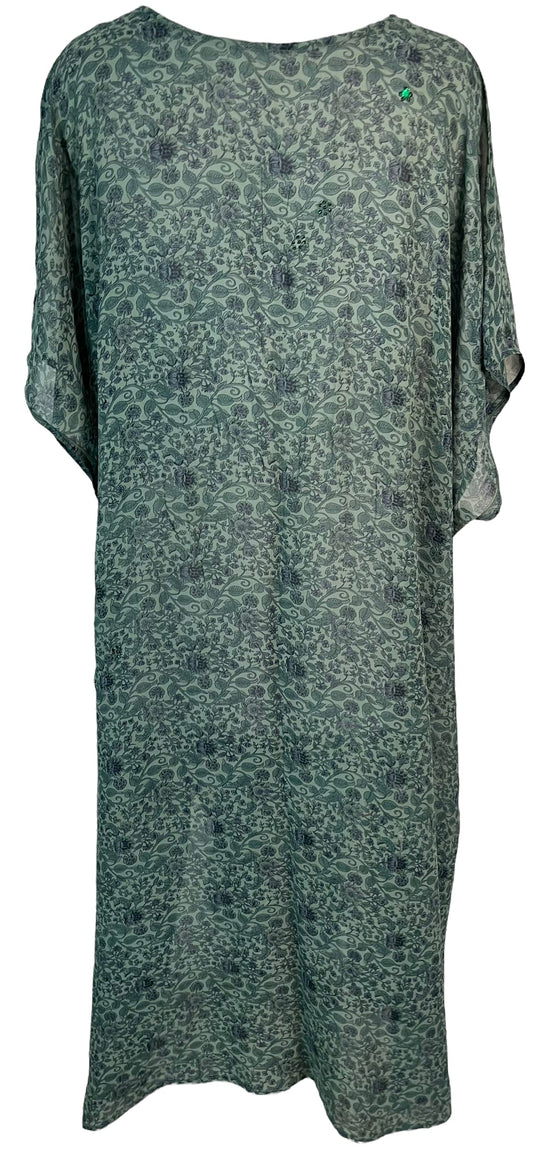 PRG6377 Sheer Avatar Pure Silk Maxi Kaftan