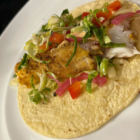 Drague aux épices pour tacos au poisson