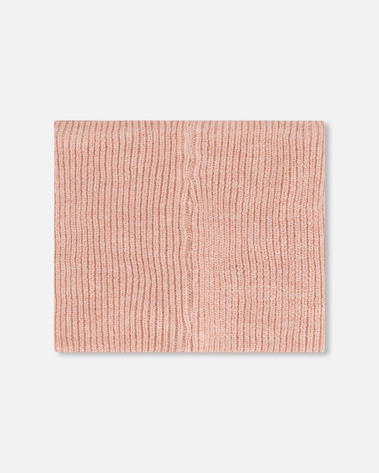 Mid-Season Knit Neckwarmer Dusty Pink