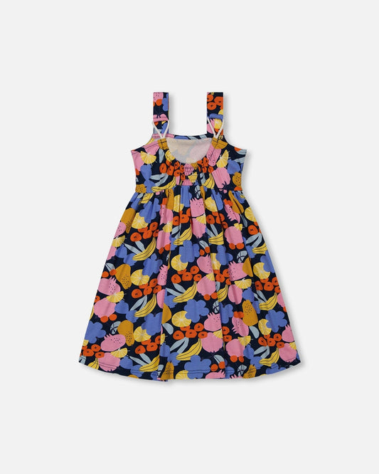 Printed Sleeveless Dress Multicolored