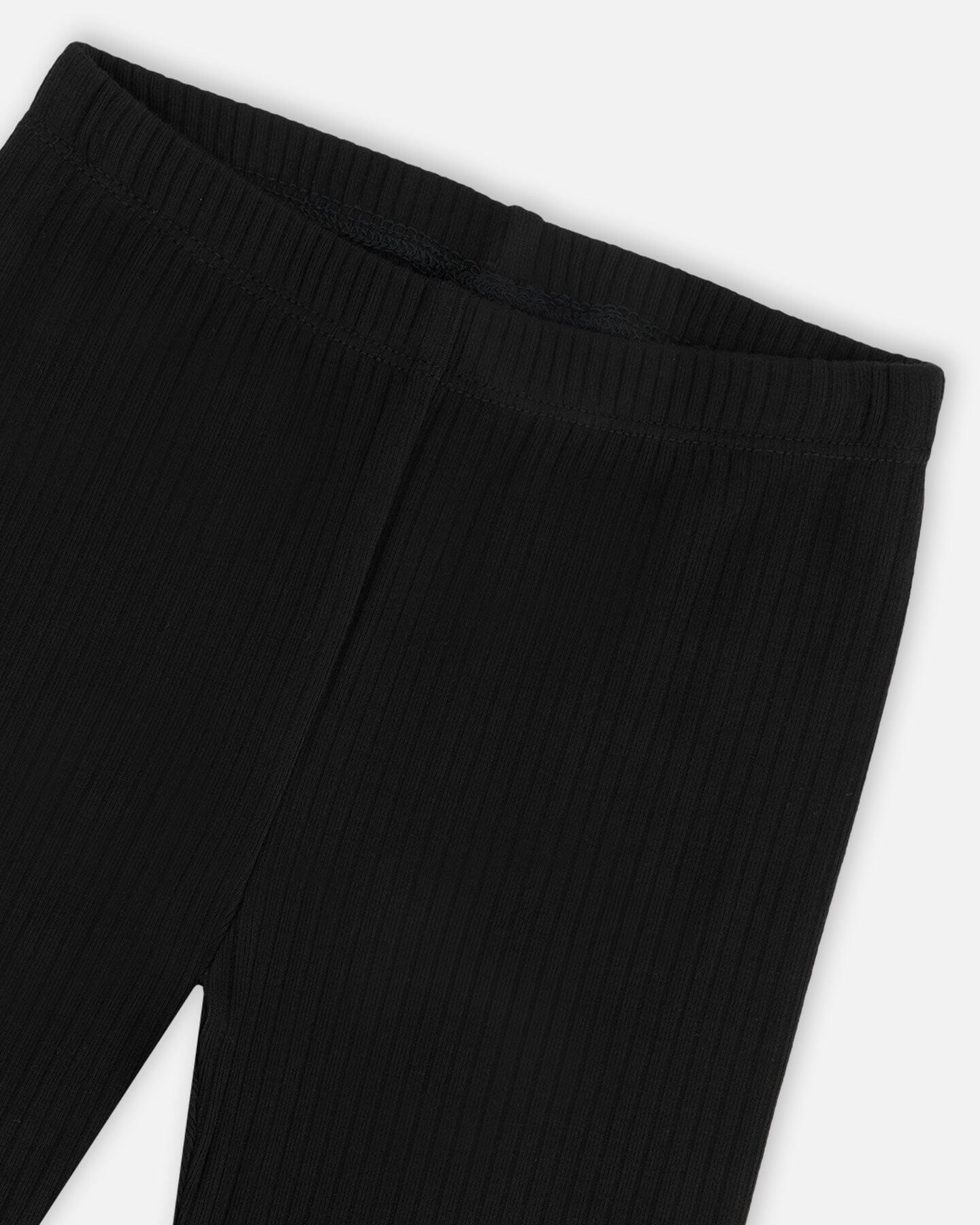 Ribbed Leggings Black