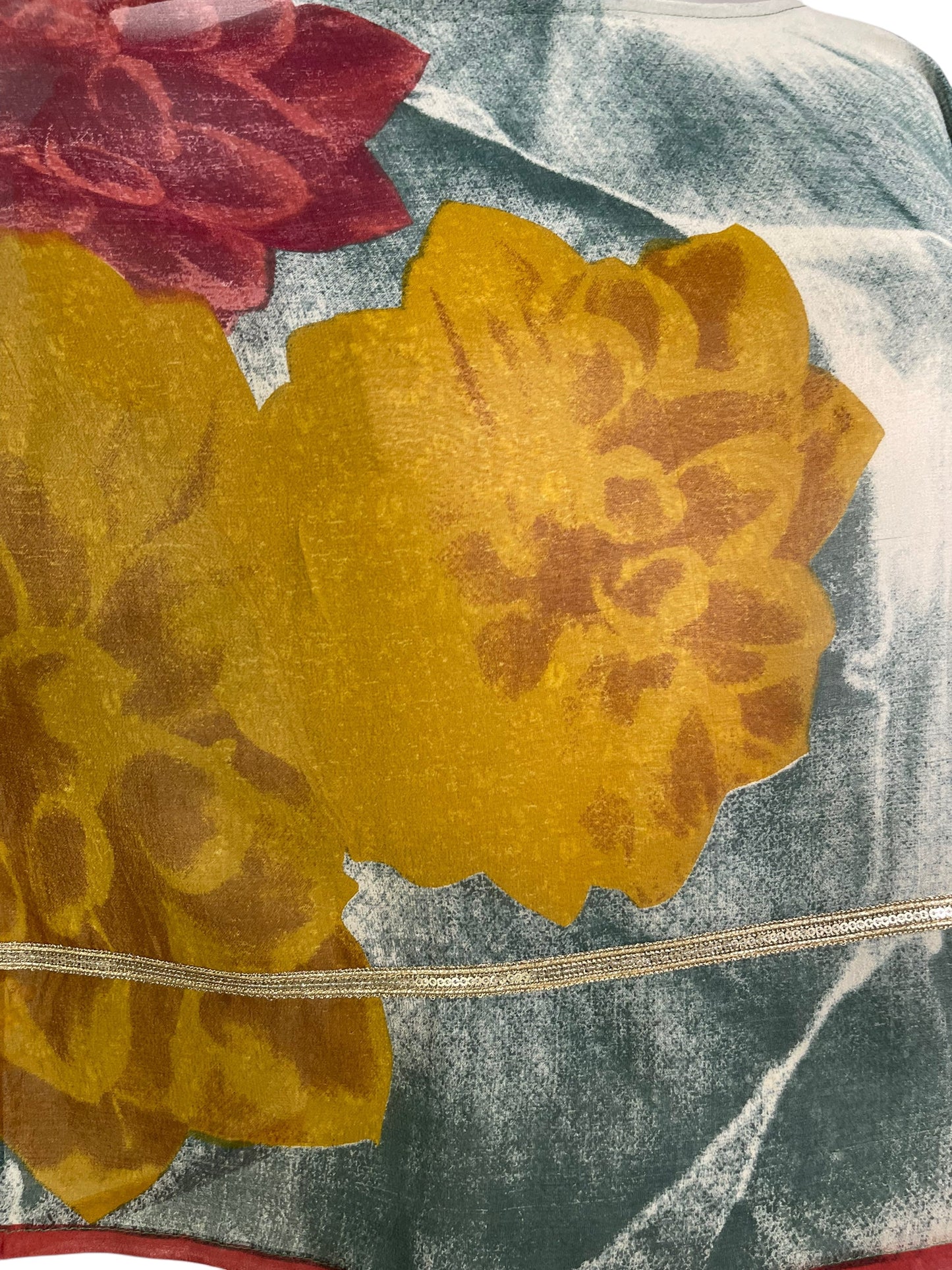 PRG6219 Sheer Avatar Pure Silk Boxy Top