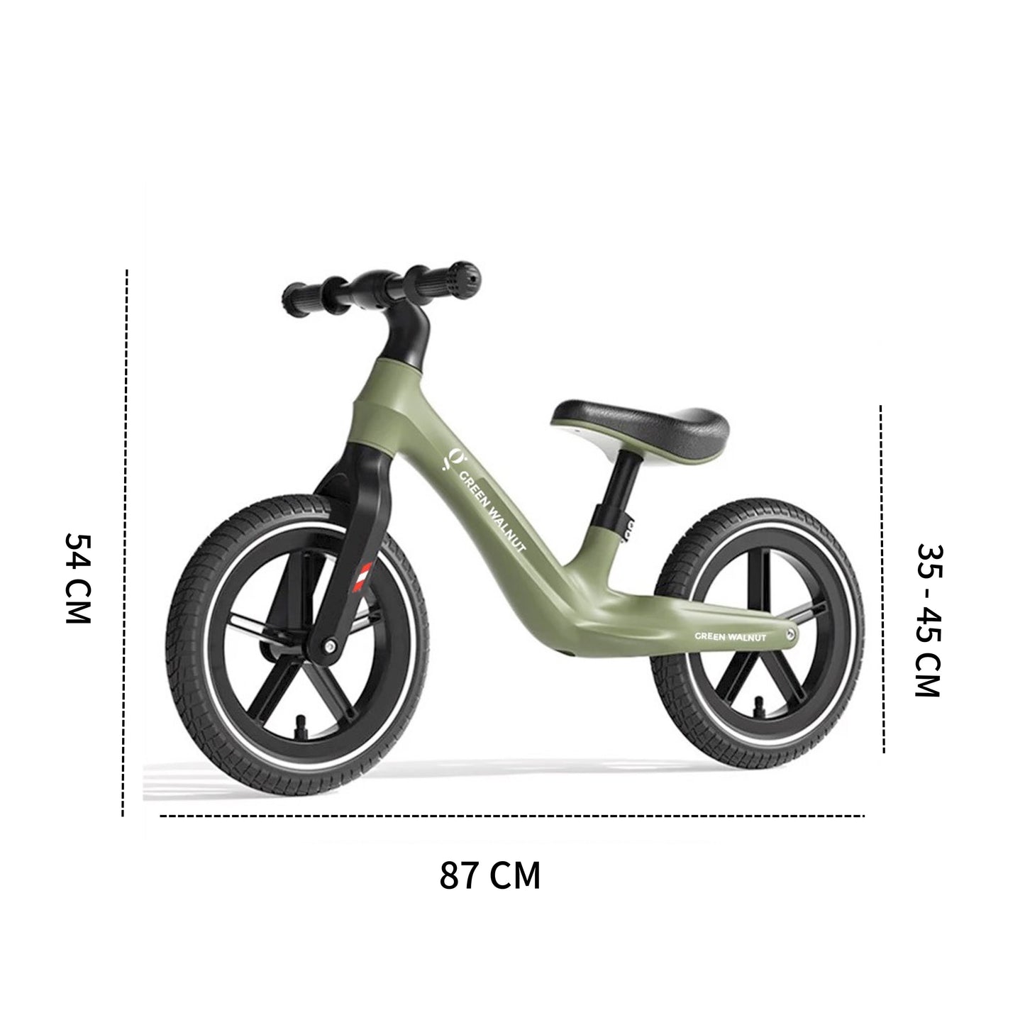 Balance Bike | 12" Sports Bike | No Pedal Balance Bike (Green)