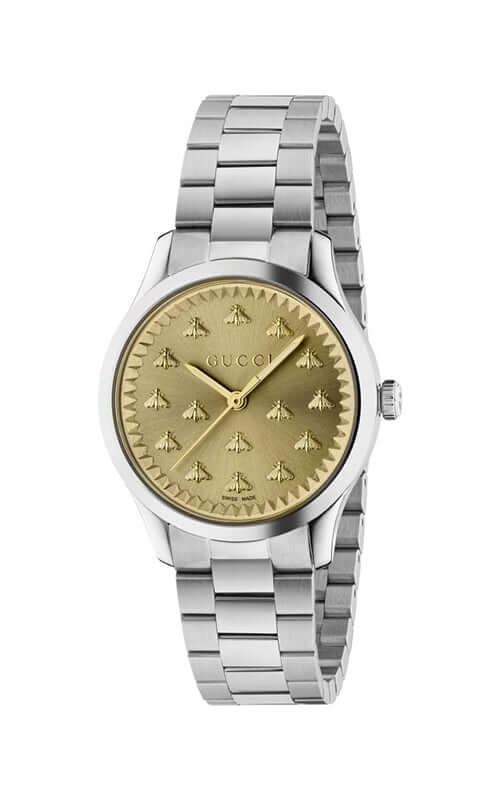 GUCCI G-Timeless Gold Laquered Multi-Bee Watch YA1265035