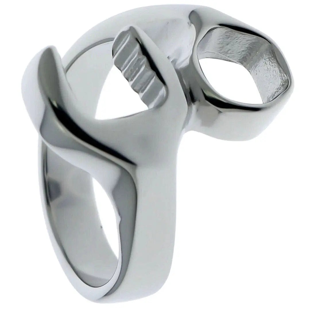 GoSteel Men's Biker Wrench Ring