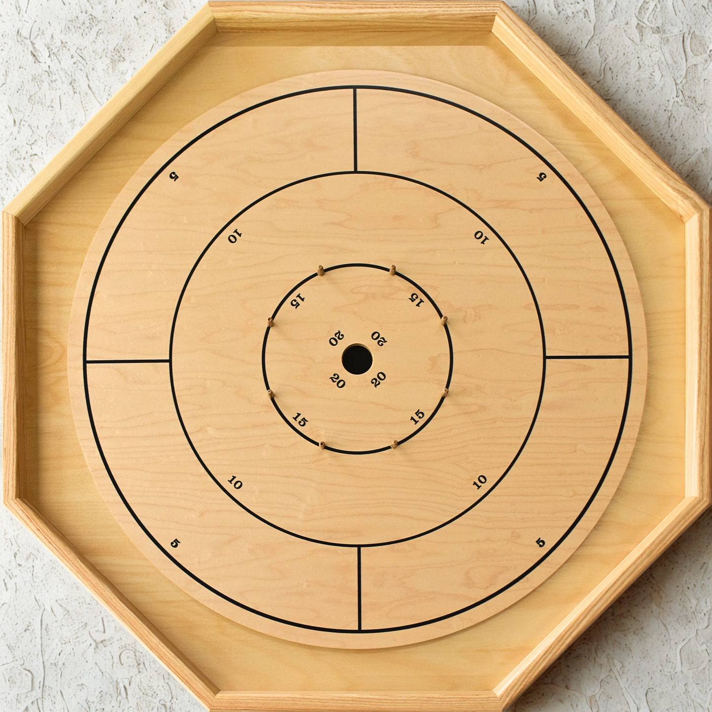 The Gold Standard - Traditional Crokinole Board Game Set