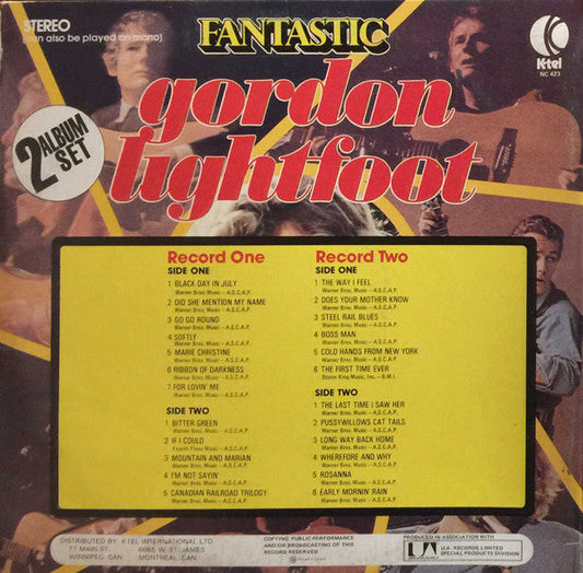 Gordon Lightfoot – Fantastic – Coffret deux albums de 1975 !