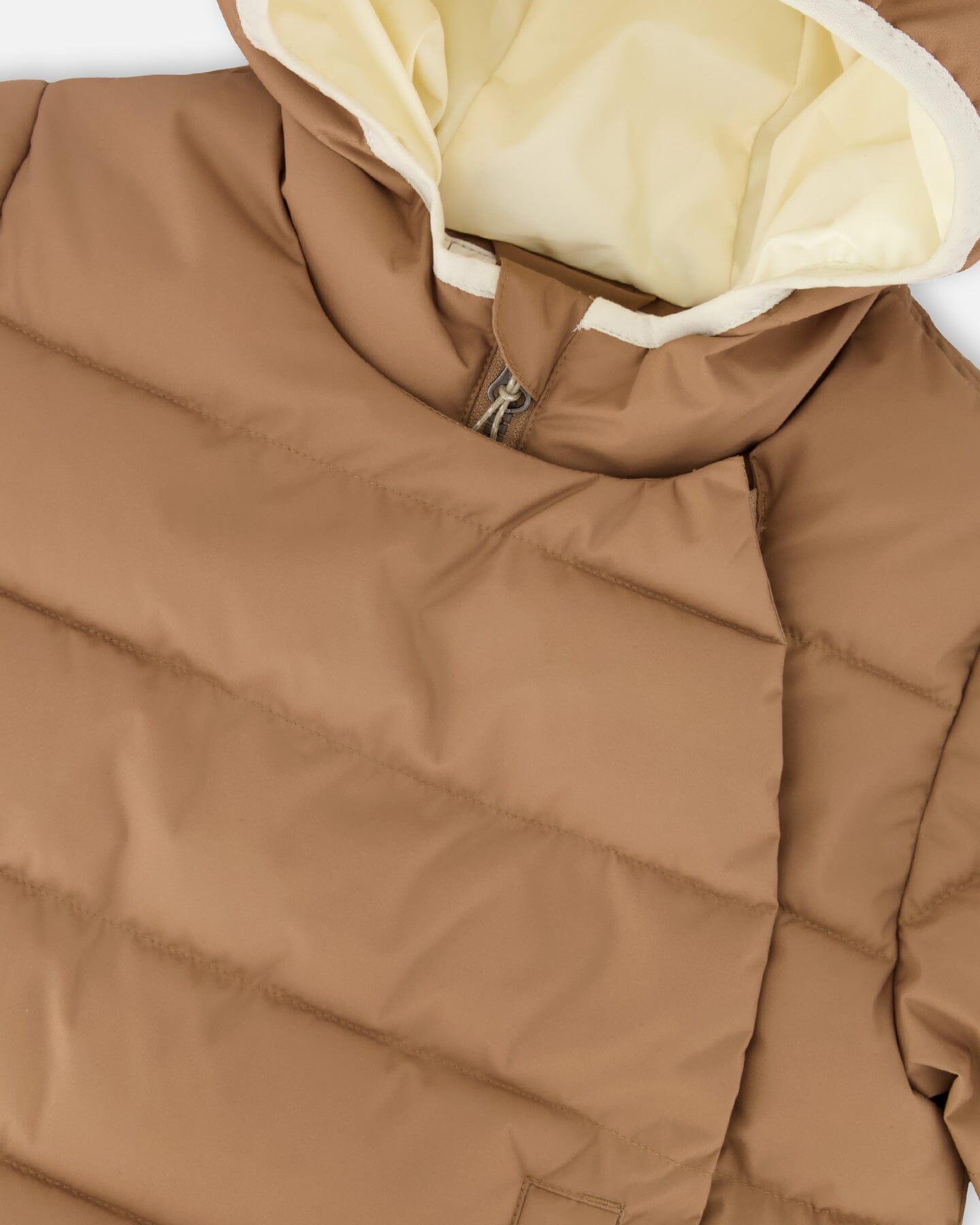 Packable Winter Puffy Coat Designed For Car Seat Chanterelle