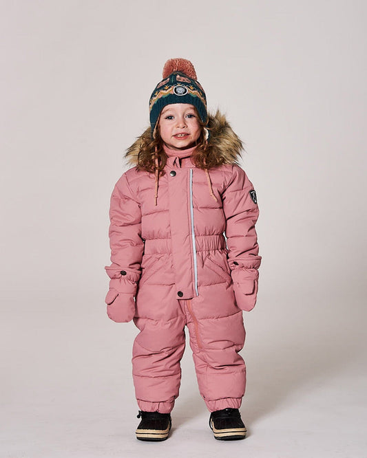 One-Piece Baby Original Puffy Snowsuit Dusty Pink