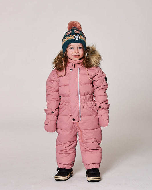 Lined Peruvian Knit Pompom Hat Green And Pink