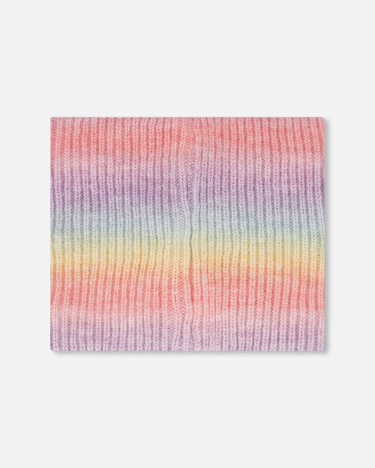 Lined Knit Neckwarmer Multicolor